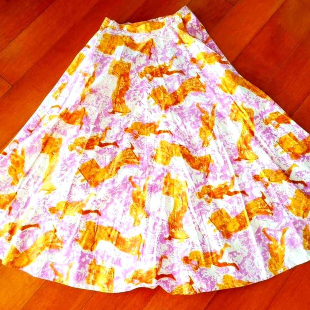 Swing cotton vng  maxi skirt